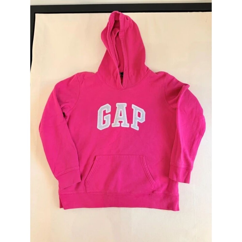 Gap Hot Pink Logo Pullover Hoodie Sweatshirt Women’s L